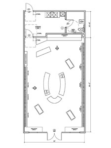 clothing store floor plan