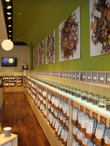 Old Orchard's tea wall