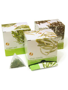 Adagio's discontinued tea bag packaging